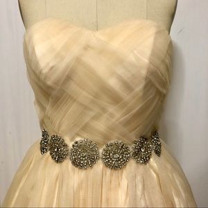 Peach sweetheart princess dress